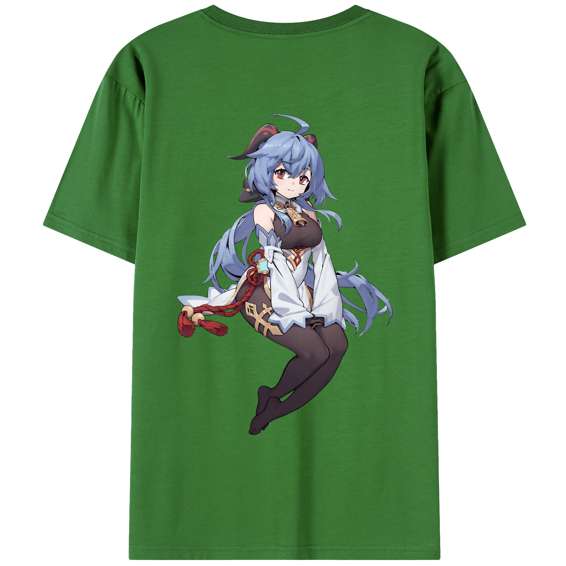 げんし神 甘雨 かんう genshin Ganyu レディース半袖Tシャツ(バックプリント)